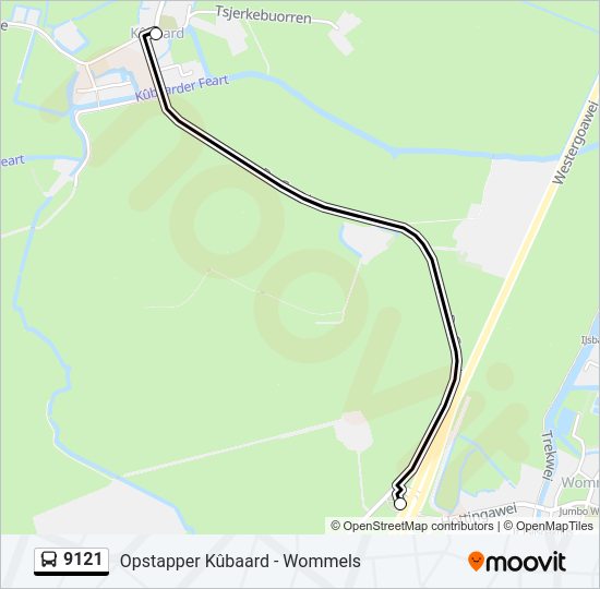 9121 Bus Line Map