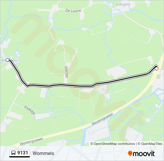 9131 Bus Line Map