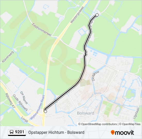 9201 Bus Line Map