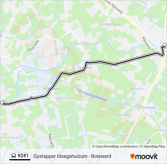 9241 Bus Line Map