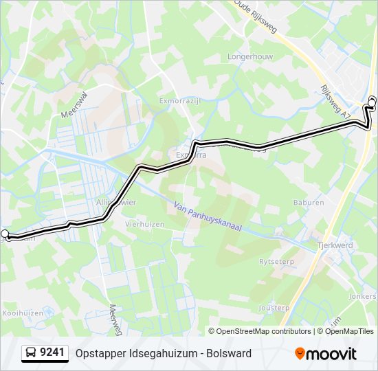 9241 Bus Line Map