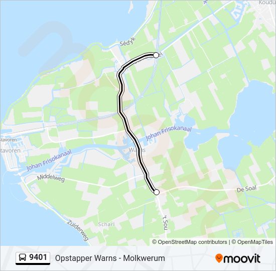 9401 Bus Line Map