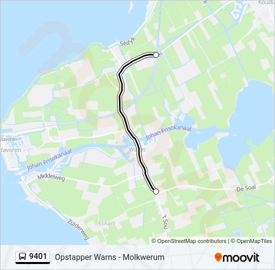 9401 Bus Line Map
