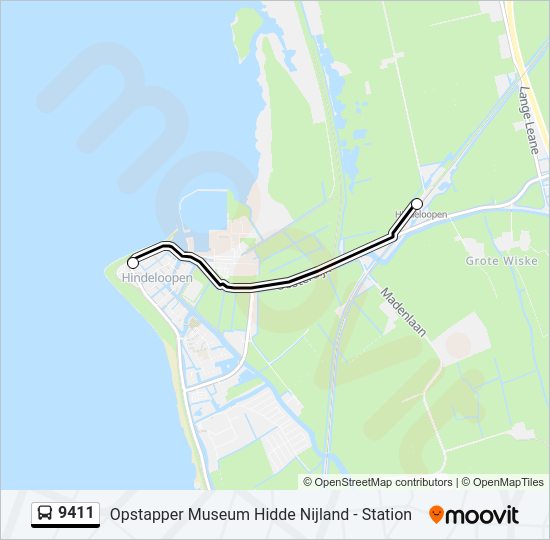 9411 Bus Line Map