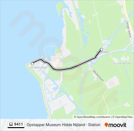 9411 Bus Line Map