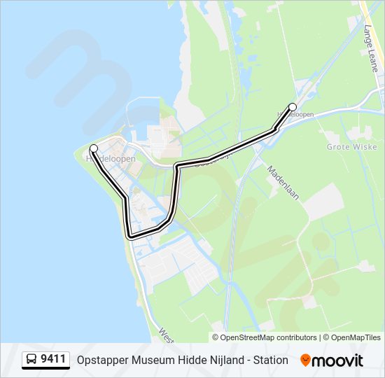 9411 Bus Line Map