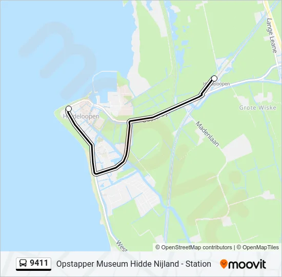 9411 Bus Line Map