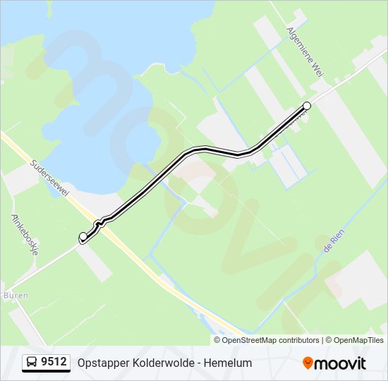 9512 Bus Line Map