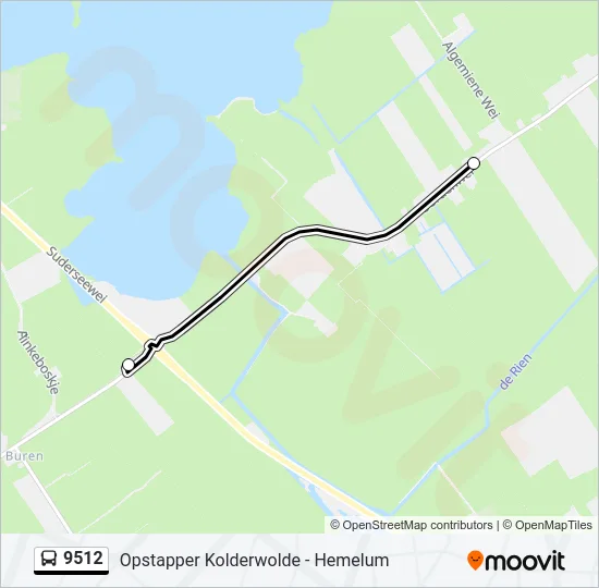 9512 Bus Line Map