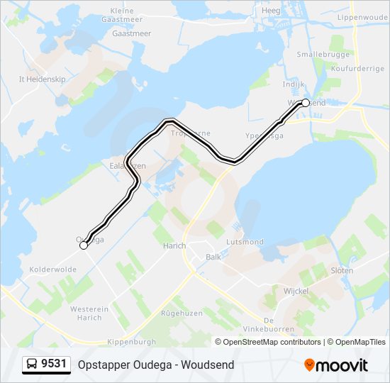 9531 Bus Line Map