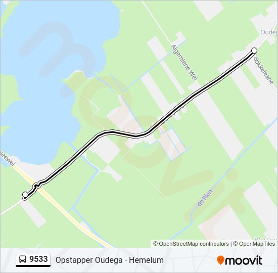 9533 Bus Line Map