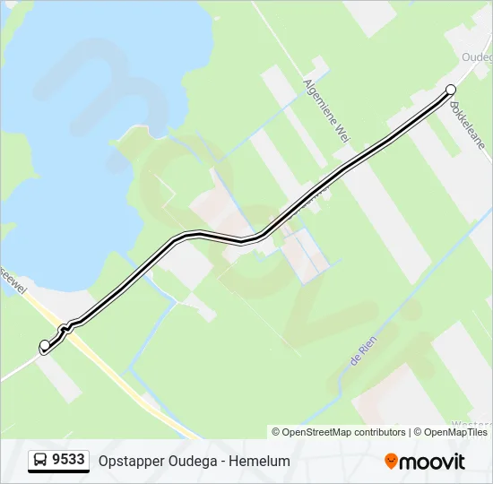 9533 Bus Line Map