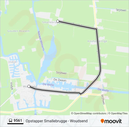9561 Bus Line Map