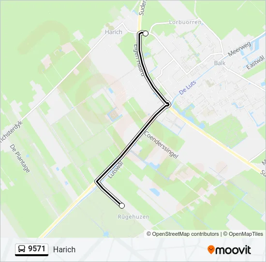 9571 Bus Line Map