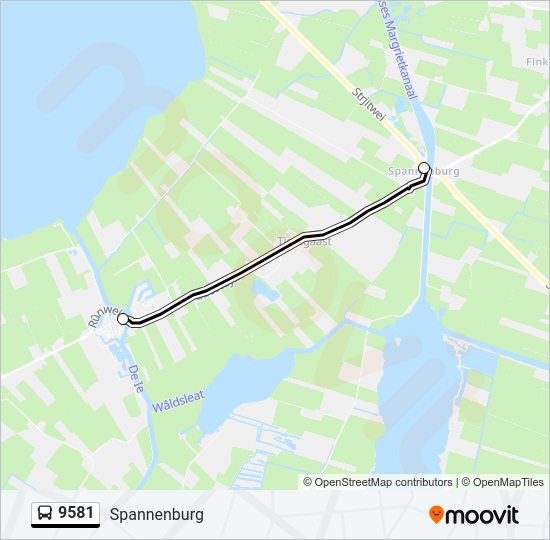 9581 Bus Line Map