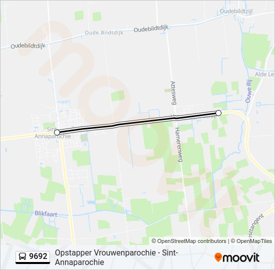 9692 Bus Line Map