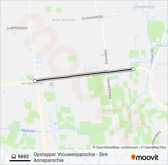9692 Bus Line Map