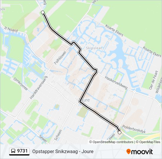 9731 Bus Line Map