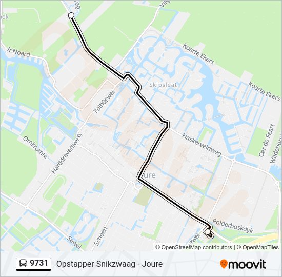 9731 Bus Line Map