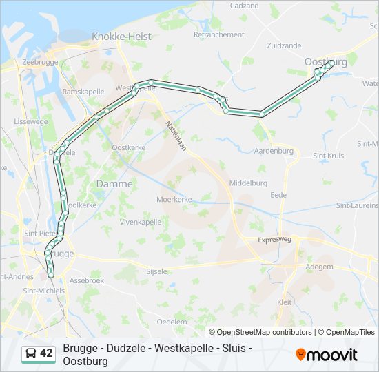 42 Bus Line Map