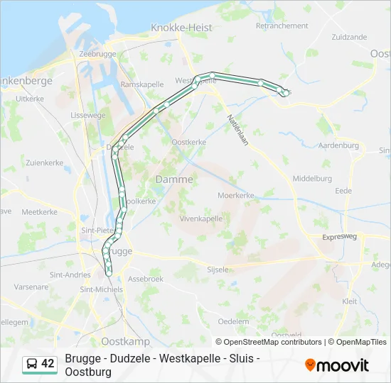 42 Bus Line Map