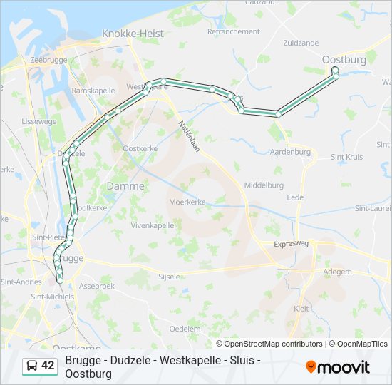 42 Bus Line Map
