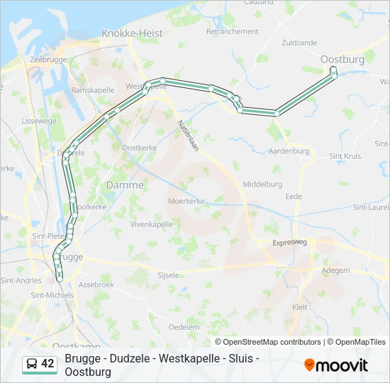42 Bus Line Map