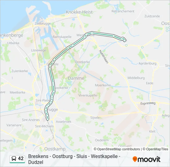 42 Bus Line Map