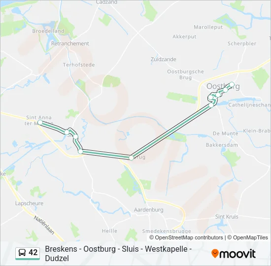 42 Bus Line Map