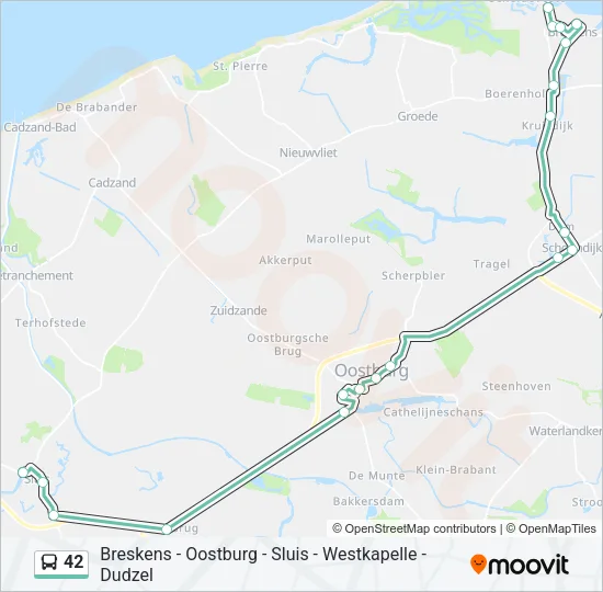 42 Bus Line Map