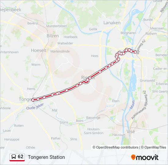 62 Bus Line Map