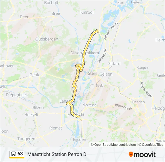 63 Bus Line Map