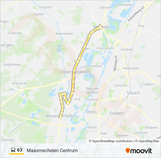63 Bus Line Map