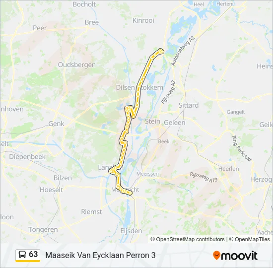 63 Bus Line Map