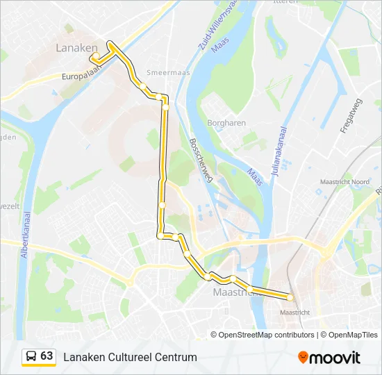 63 Bus Line Map