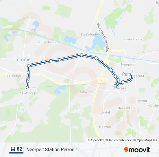 82 Bus Line Map