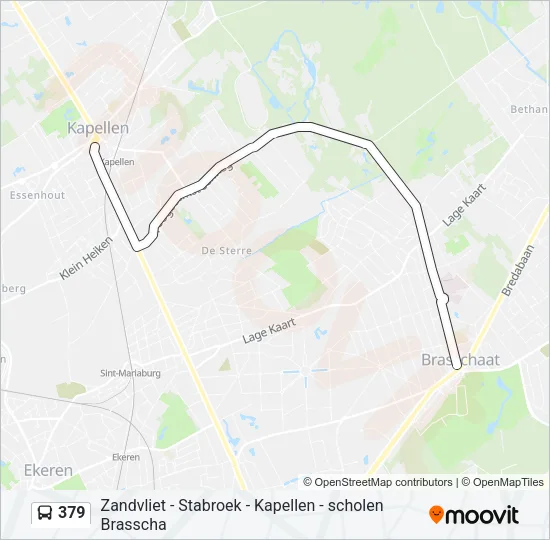 379 Bus Line Map