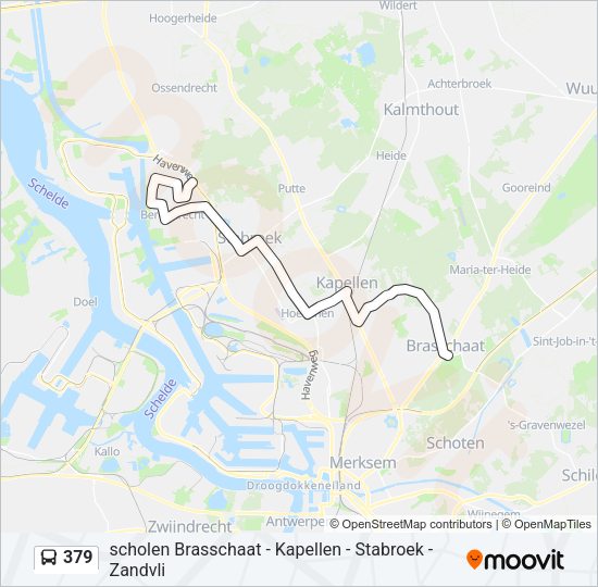 379 Bus Line Map