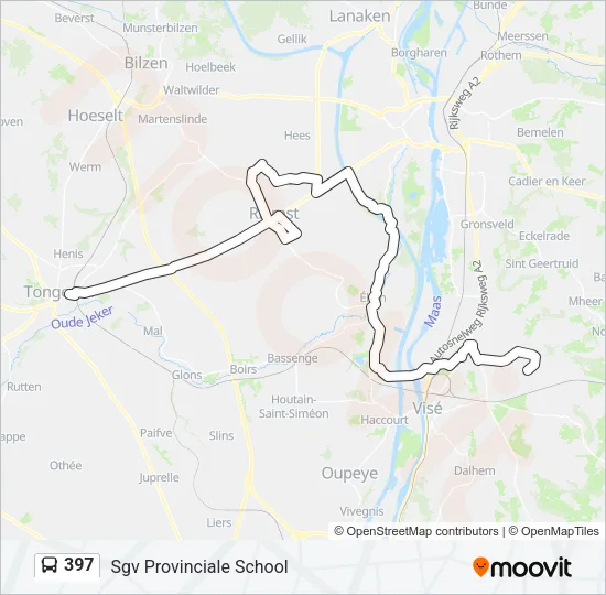 397 Bus Line Map