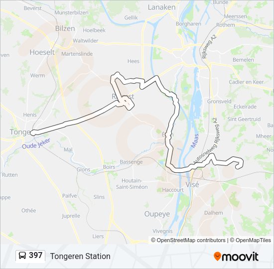 397 Bus Line Map