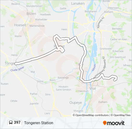 397 Bus Line Map