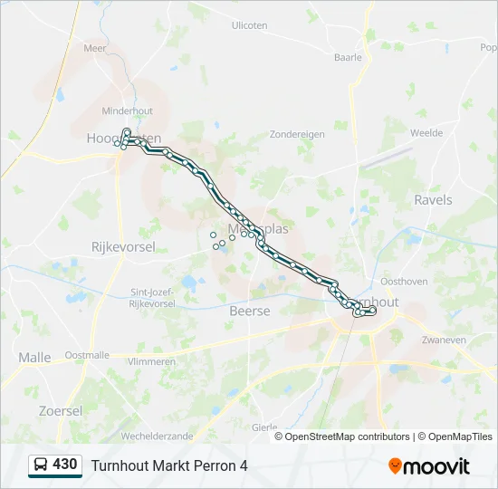 430 Bus Line Map