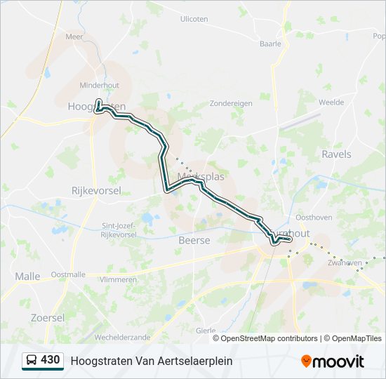 430 Bus Line Map