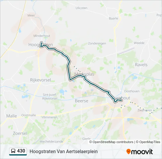 430 Bus Line Map