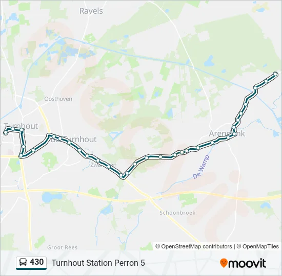 430 Bus Line Map