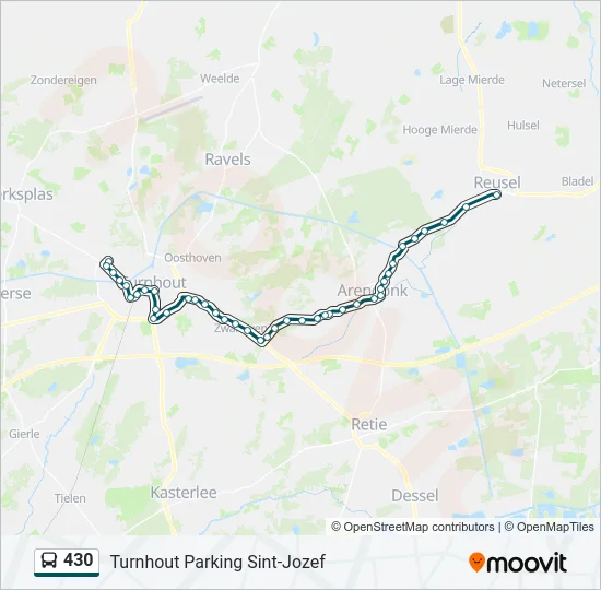 430 Bus Line Map