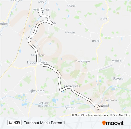 439 Bus Line Map