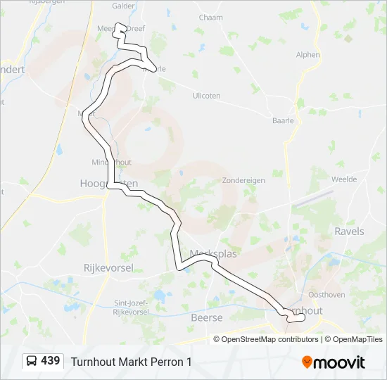 439 Bus Line Map