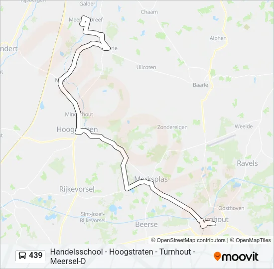 439 Bus Line Map