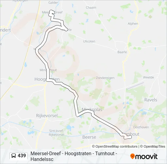 439 Bus Line Map